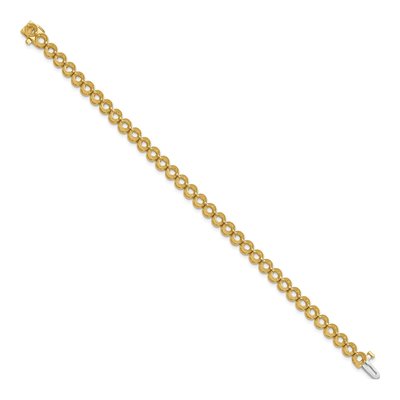 14K Yellow Gold 5 ct tw Tennis Bracelet Mounting – view 2