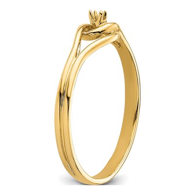14K Yellow Gold Diamond Ring Mounting – view 6