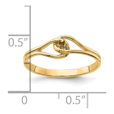 14K Yellow Gold Diamond Ring Mounting – view 7