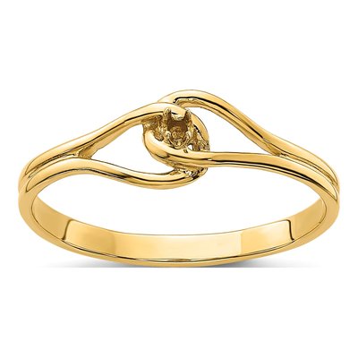 14K Yellow Gold Diamond Ring Mounting
