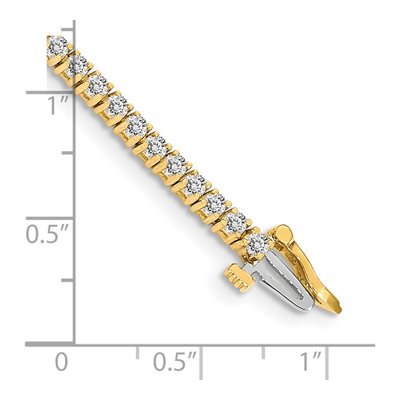 14K Yellow Gold 1.84 ct tw Diamond Tennis Bracelet Mounting – view 4