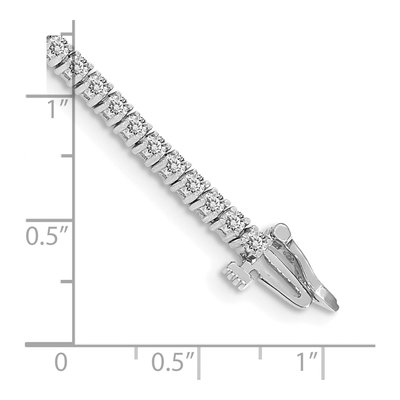 14K White Gold 1.84 ct tw Diamond Tennis Bracelet Mounting – view 4