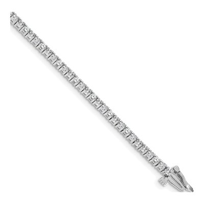 14K White Gold 1.84 ct tw Diamond Tennis Bracelet Mounting