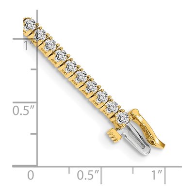 14K Yellow Gold 3.05 ct tw Diamond Tennis Bracelet Mounting – view 4