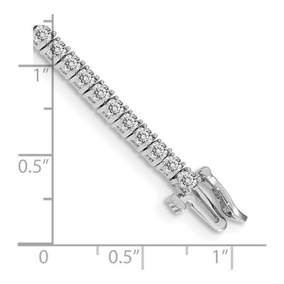 14K White Gold 3.05 ct tw Diamond Tennis Bracelet Mounting – view 6