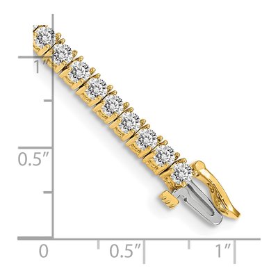 14K Yellow Gold 4.92 ct tw Diamond Tennis Bracelet Mounting – view 4