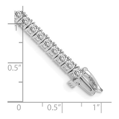 14K White Gold 4.92 ct tw Diamond Tennis Bracelet Mounting – view 6
