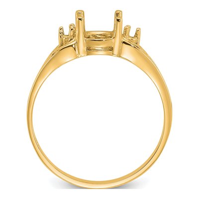 14K Yellow Gold Filigree for Ring Mounting – view 2