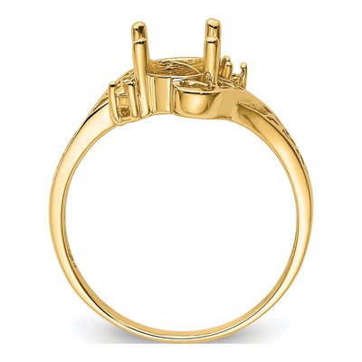14K Yellow Gold Filigree Ring Mounting – view 3