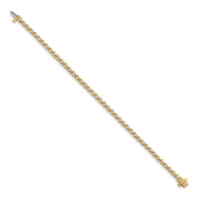 14K Yellow Gold 2 ct tw Diamond Tennis Bracelet Mounting – view 2