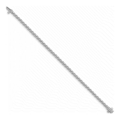 14K White Gold 2 ct tw Swirled Tennis Bracelet Mounting – view 2
