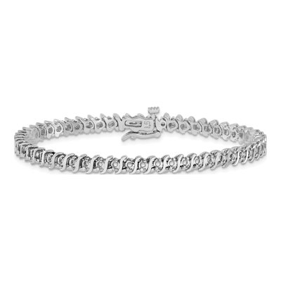14K White Gold 7/8 ct tw Diamond Tennis Bracelet Mounting – view 5