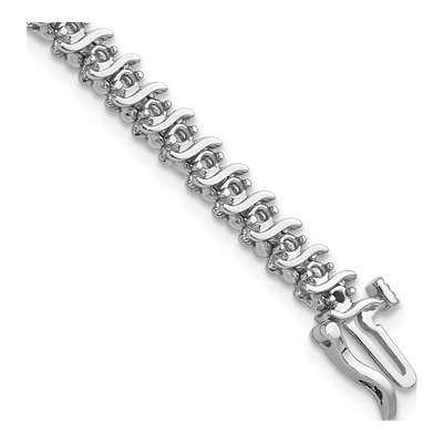 14K White Gold 7/8 ct tw Diamond Tennis Bracelet Mounting