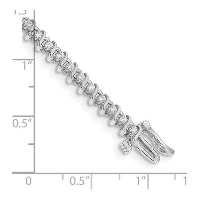 14K White Gold 7/8 ct tw Diamond Tennis Bracelet – view 4