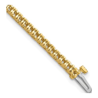 14K Yellow Gold 1.25 ct tw Tennis Bracelet Mounting