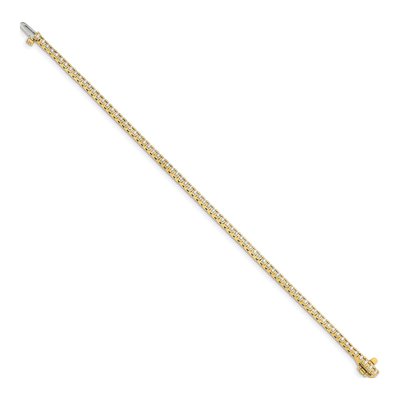 14K Yellow Gold 1.25 ct tw Diamond Round 4-prong Tennis Bracelet – view 3