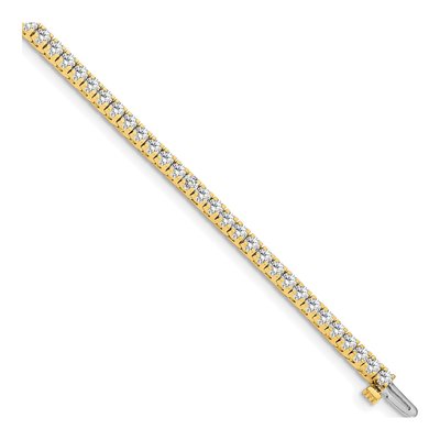 14K Yellow Gold 2.17 ct tw Diamond Tennis Bracelet Mounting