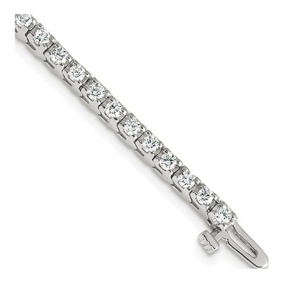 14K White Gold 2.18 ct tw Diamond Tennis Bracelet Mounting