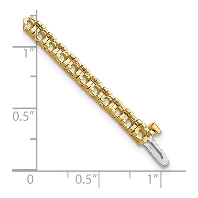 14K Yellow Gold 2.86 ct tw Tennis Bracelet Mounting – view 6