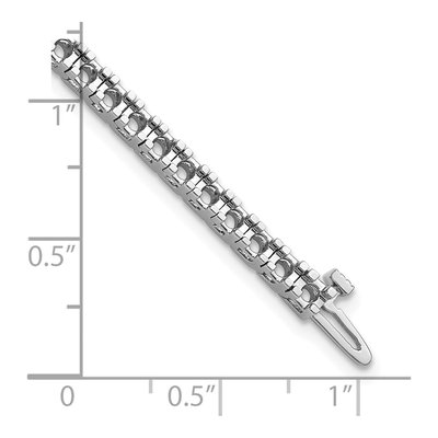 14K White Gold 2.86 ct tw 7-inch Diamond Tennis Bracelet Mounting – view 6