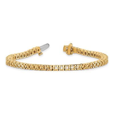 14K Yellow Gold 4.1 ct tw Diamond Tennis Bracelet Mounting – view 4