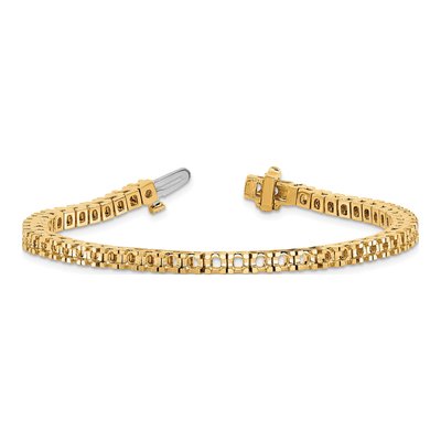 14K Yellow Gold 4.1 ct tw Diamond Tennis Bracelet Mounting – view 5