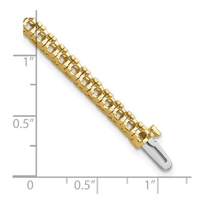 14K Yellow Gold 4.1 ct tw Diamond Tennis Bracelet Mounting – view 6