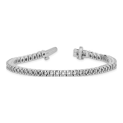 14K White Gold 4.1 ct tw Diamond Tennis Bracelet Mounting – view 5