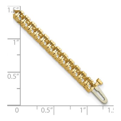 14K Yellow Gold 4.65 ct tw Diamond Tennis Bracelet Mounting – view 6
