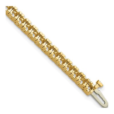 14K Yellow Gold 4.65 ct tw Diamond Tennis Bracelet Mounting