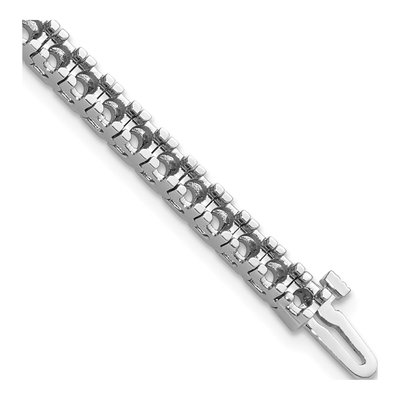 14K White Gold 4.65 ct tw Diamond Tennis Bracelet Mounting