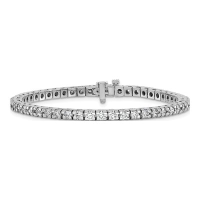 14K White Gold 4.65 ct tw Diamond Tennis Bracelet – view 3