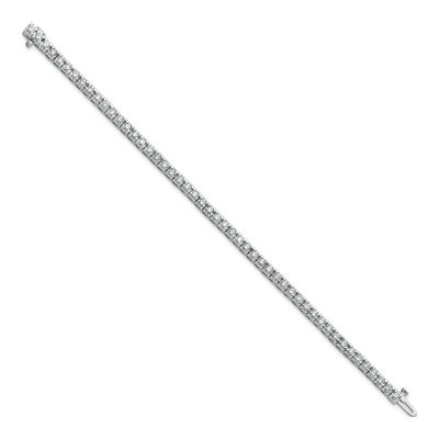 14K White Gold 4 5/8 ct tw Lab-Grown Diamond Tennis Bracelet – view 2