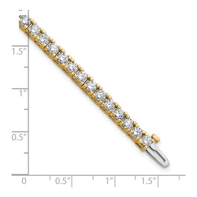 14K Yellow Gold 6.44 ct tw Diamond Tennis Bracelet – view 7