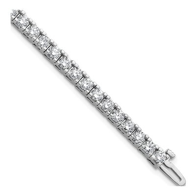 14K White Gold 6.44 ct tw Diamond Tennis Bracelet Mounting