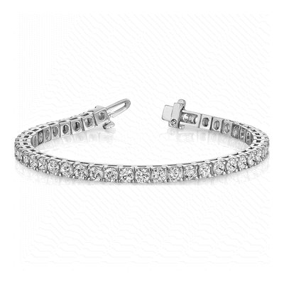 14K White Gold 6.44 ct tw Diamond Tennis Bracelet – view 4