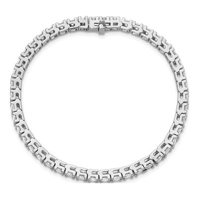 14K White Gold 6.44 ct tw Diamond Tennis Bracelet – view 5