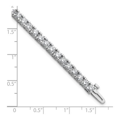 14K White Gold 6.44 ct tw Diamond Tennis Bracelet – view 6