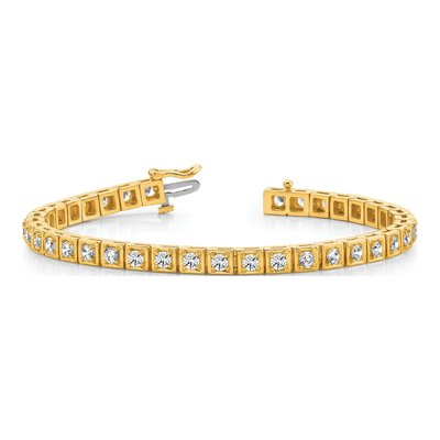 14K Yellow Gold 1.75 ct tw Diamond Tennis Bracelet – view 3