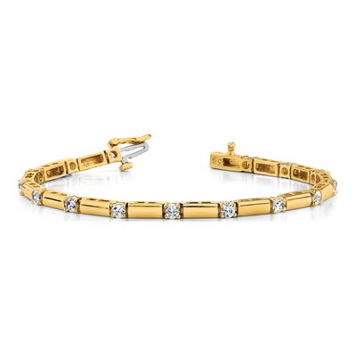 14K Yellow Gold 1 ct tw Diamond Tennis Bracelet Mounting – view 5