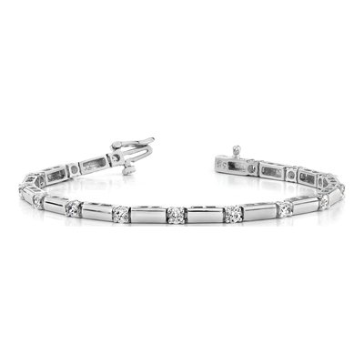 14K White Gold 1 ct tw Diamond Tennis Bracelet – view 3