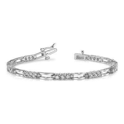14K White Gold 1.5 ct tw Tennis Bracelet Mounting – view 5