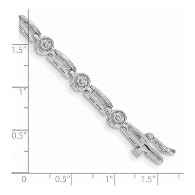 14K White Gold 3/4 ct tw Diamond Tennis Bracelet – view 4