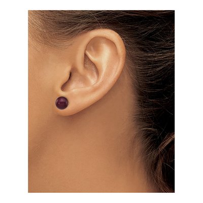 14K Gold Brown Freshwater Pearl Stud Earrings – view 3
