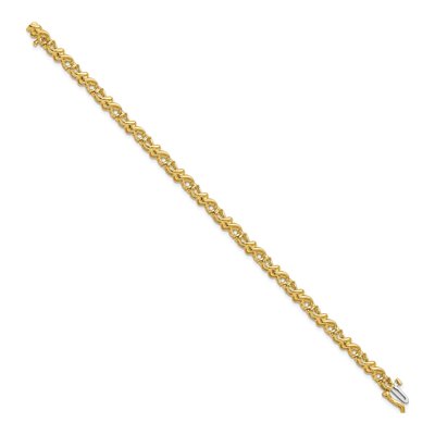 14K Yellow Gold 1.17 ct tw Tennis Bracelet Mounting – view 2
