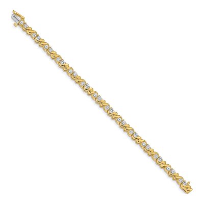 14K Yellow Gold 2.88 ct tw Tennis Bracelet Mounting – view 2