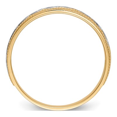 Men's 14K Yellow Gold 1/20 ct tw Diamond Wedding Band – view 2