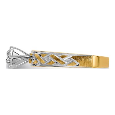 14K Yellow Gold 1/20 ct tw Diamond Engagement Ring – view 3