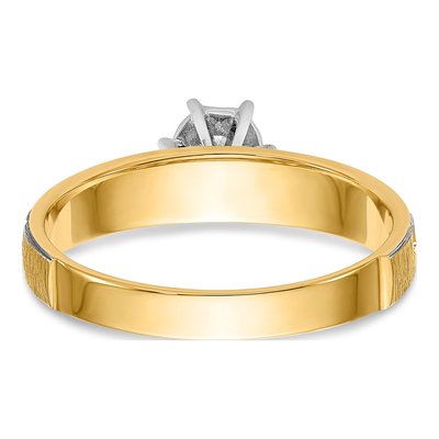 14K Yellow Gold 1/20 ct tw Diamond Engagement Ring – view 5