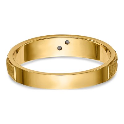 14K Yellow Gold Diamond Trio Wedding Band Set – view 5